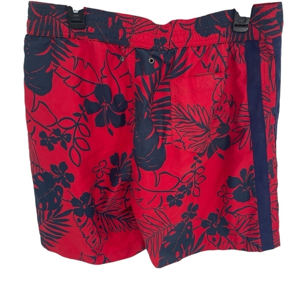 Polo Ralph Lauren Swim Trunks Mens Size XL Shorts Red Blue Floral 6.5 Inseam - Picture 2 of 9